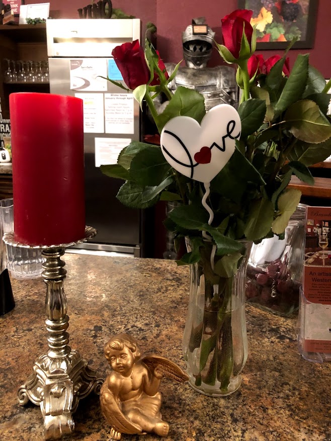 Valentine's Day wine and pizza event